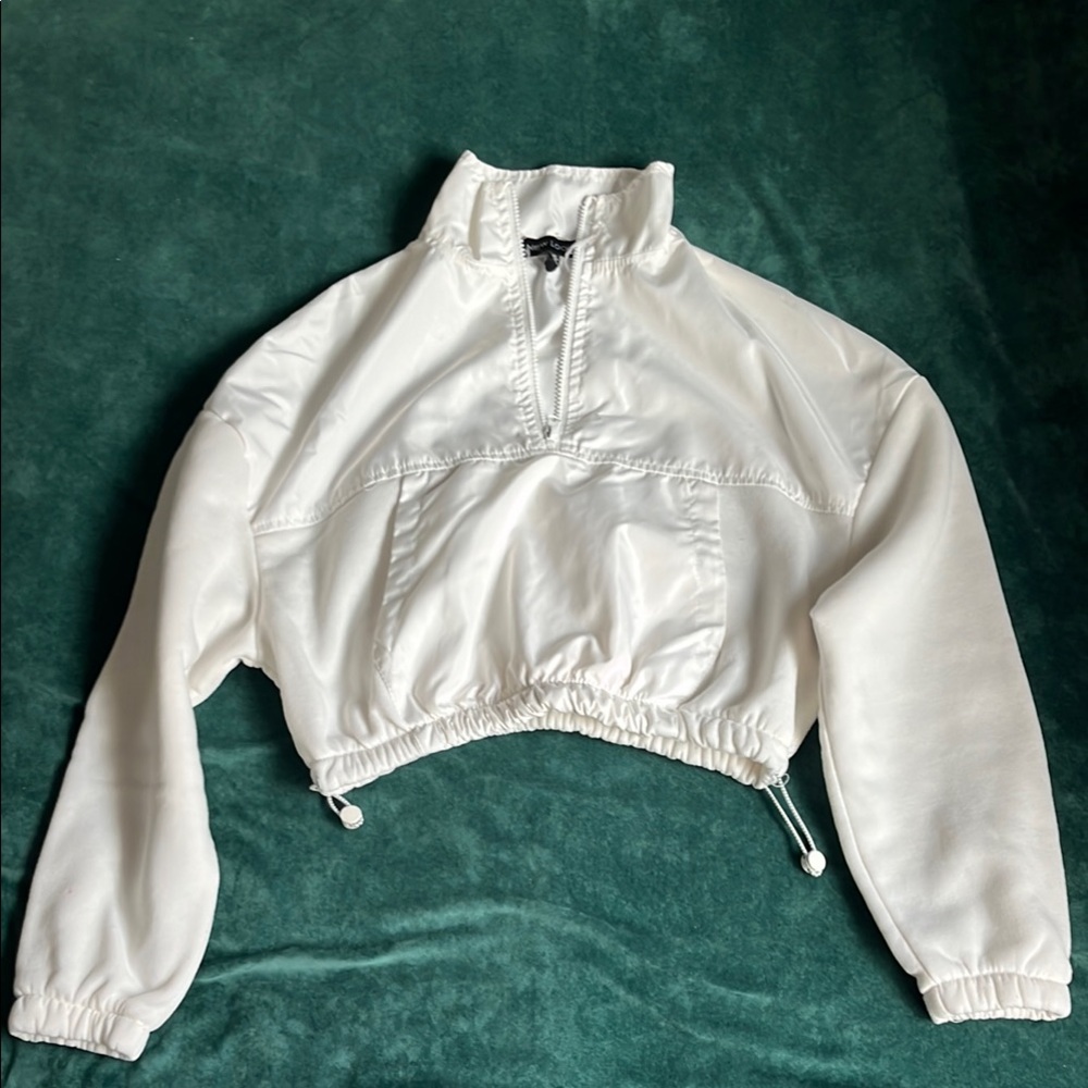 New Look White Cropped Jacket